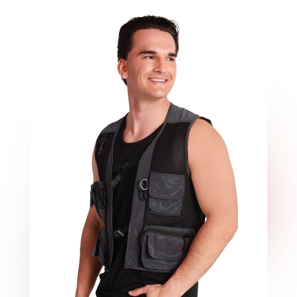 iHeartRaves Rainbow Reflective Fishnet Vest - Picture 2 of 3